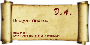 Dragon Andrea névjegykártya